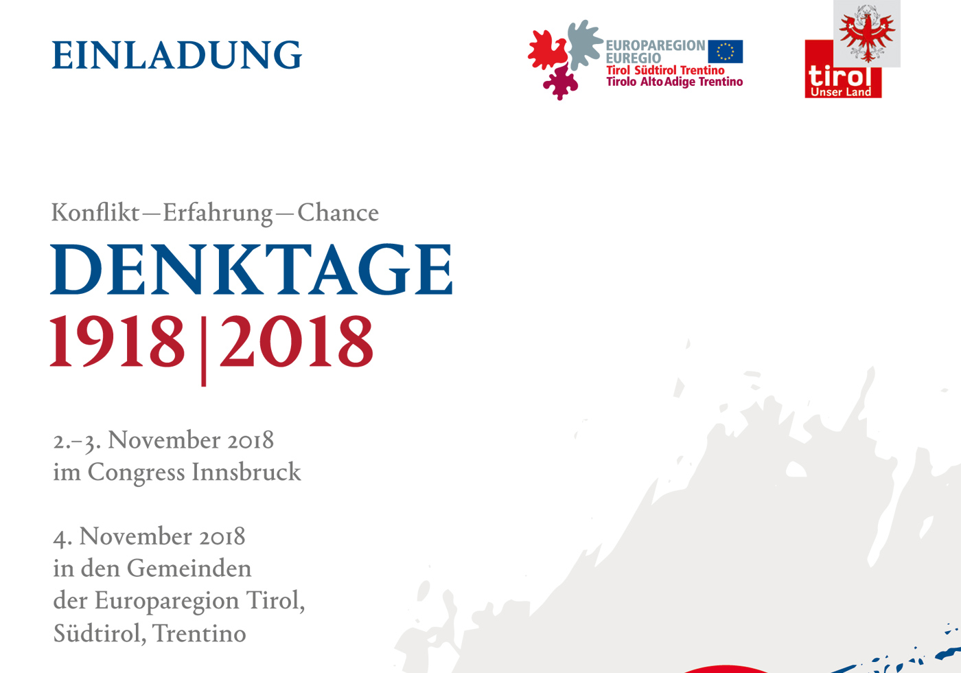 DENKTAGE 1918|2018 der Europaregion Tirol