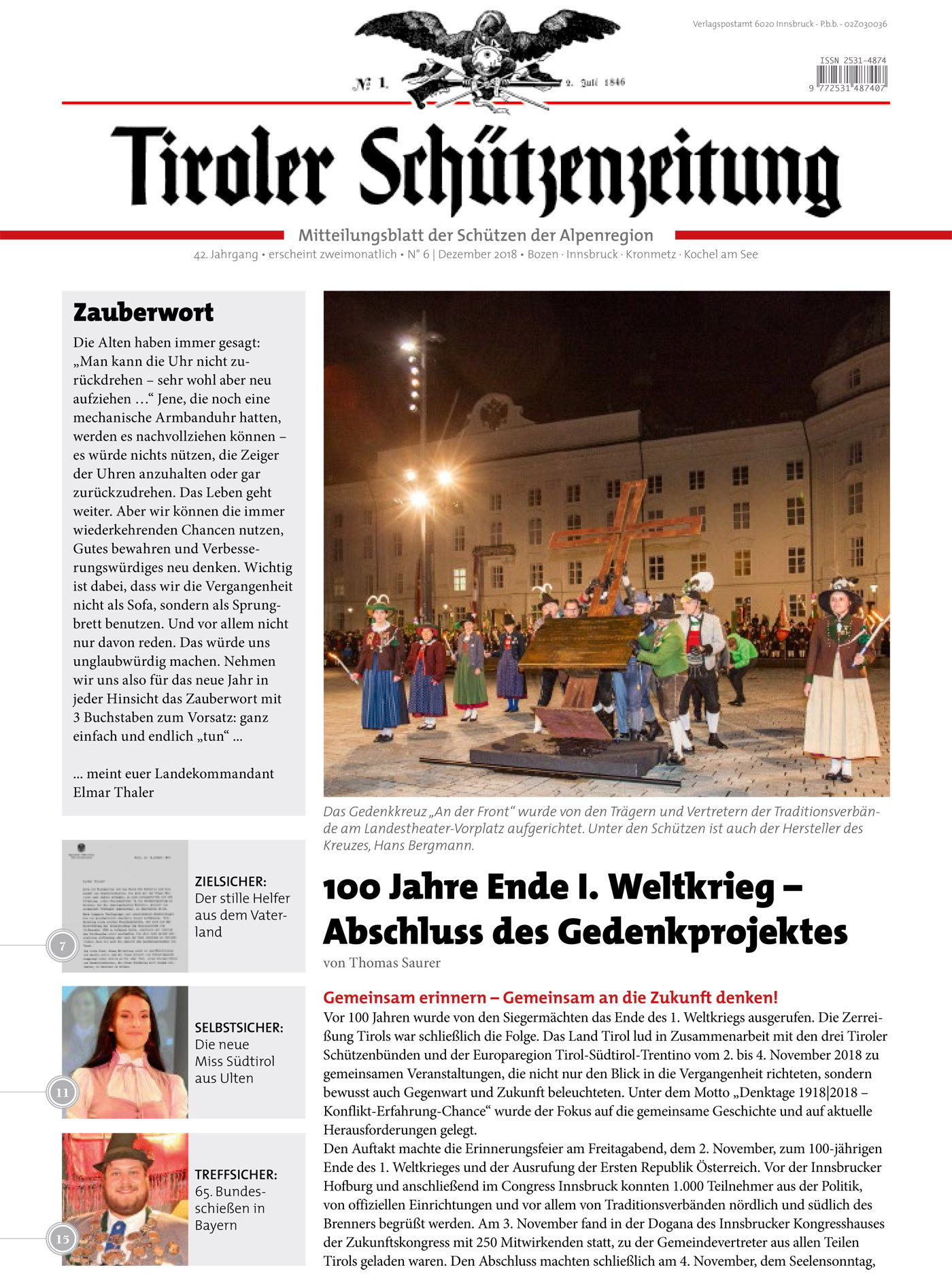 Schützenzeitung Nr. 6-2018